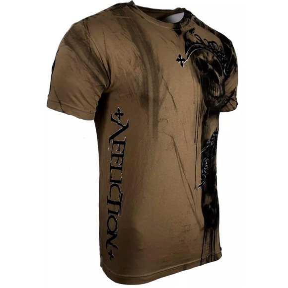 AFFLICTION Men's T-shirt WALKING DEAD Skull Tattoo Biker MMA S-5XL - Picture 5 of 9